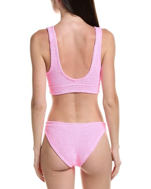 Hunza G Pink Hunza G 2Pc Carla Bikini Set
