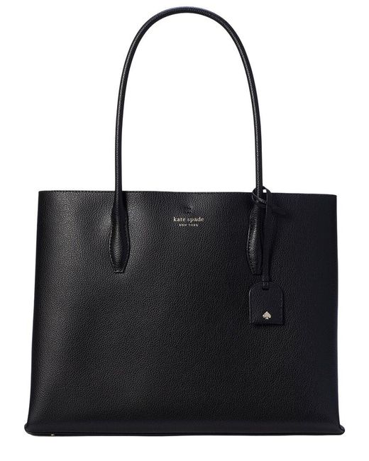 Kate Spade Black Eva Large Leather Tote