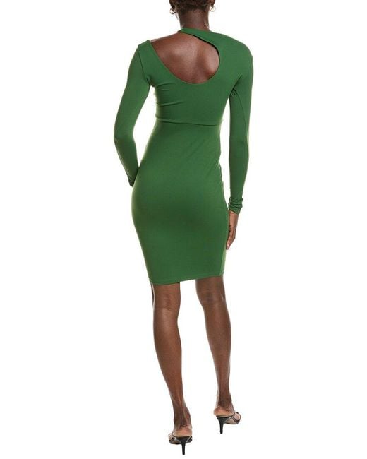 Susana Monaco Green Extreme Cutout Mini Dress