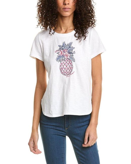 Tommy Bahama White Americana Pineapple Lux T-shirt