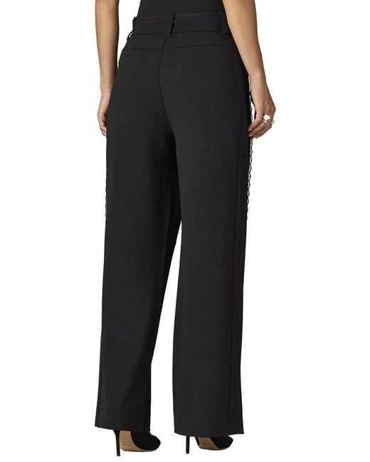 Wit & Wisdom Black Skyrise Relaxed Straight Trouser