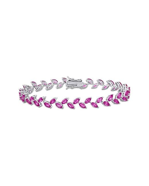 Rina Limor Pink 12.00 Ct. Tw. Lab-Grown Sapphire Bracelet