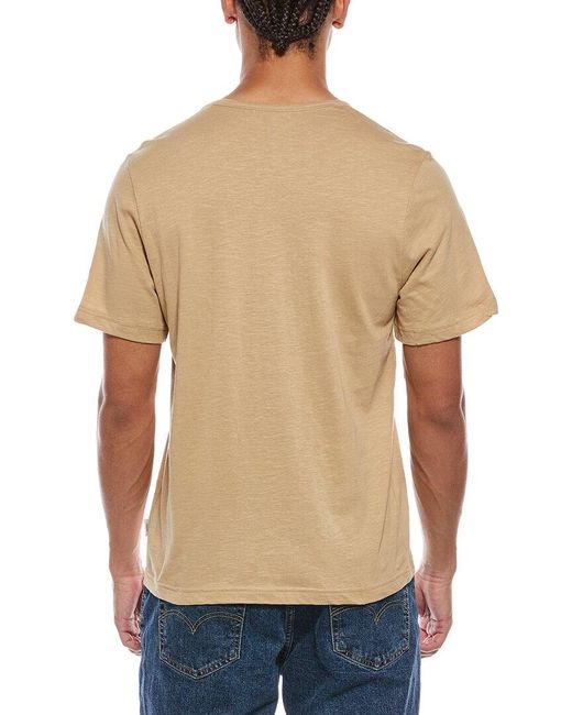 Onia Blue Slub T-Shirt for men