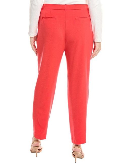 Tahari Red Plus Pant