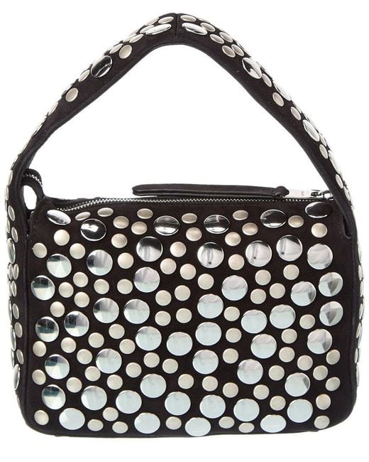 Khaite Black Elena Small Suede Shoulder Bag