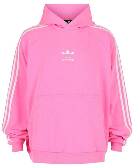 専用　正規品　balenciaga adidas パーカー　ピンク Balenciaga X Adidas Oversized Hoodie in Pink for Men | Lyst