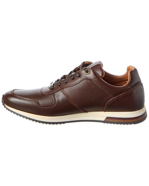 Dune Brown Leather Sneaker for men