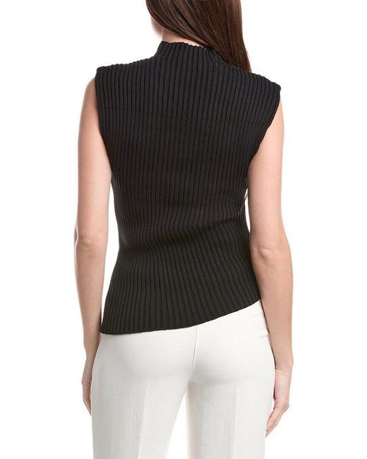 Kenneth Cole Black Mock Neck Sweater