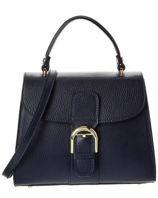 Isabella Rossetti Blue Ursula27 Leather Satchel
