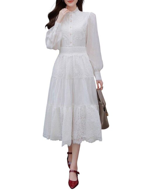 BURRYCO Gray Midi Dress