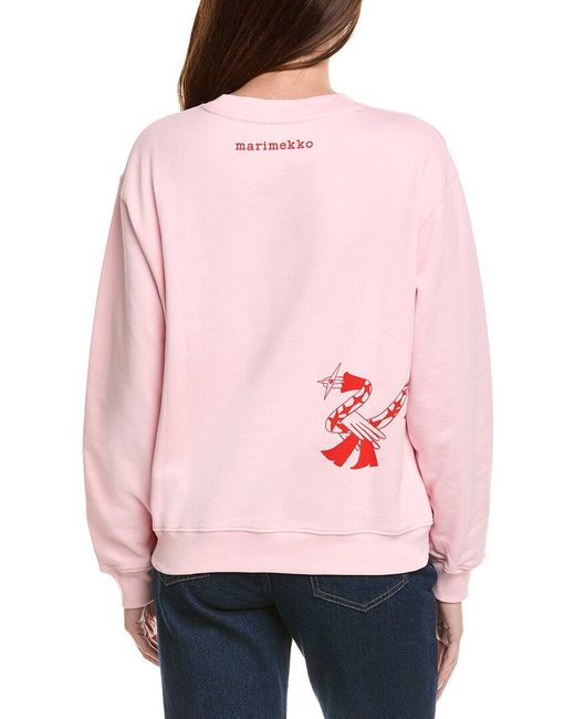 Marimekko Red Leiot Sweatshirt
