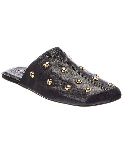 Chloé Black Rit Leather Mule