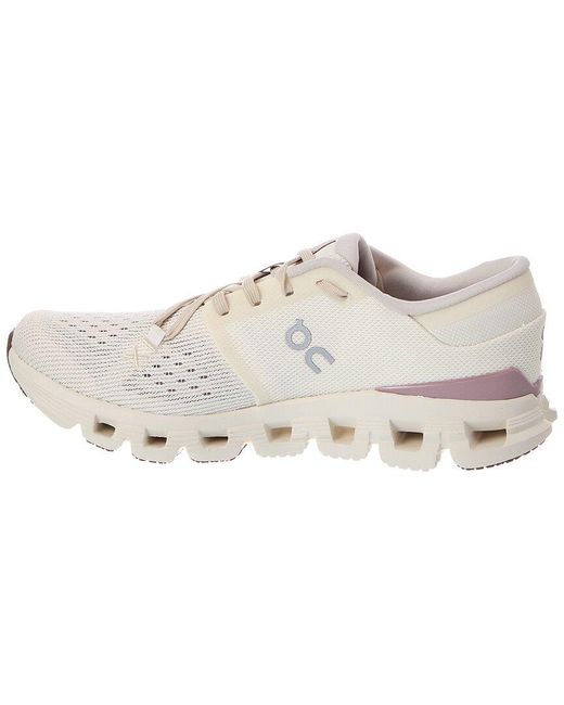 On Shoes White Cloud X 4 Canvas Sneaker