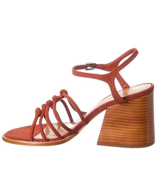 SCHUTZ SHOES Brown Sandy Suede Sandal