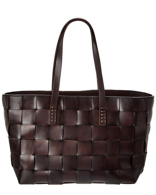 Dragon Diffusion Brown Crossover Leather Tote