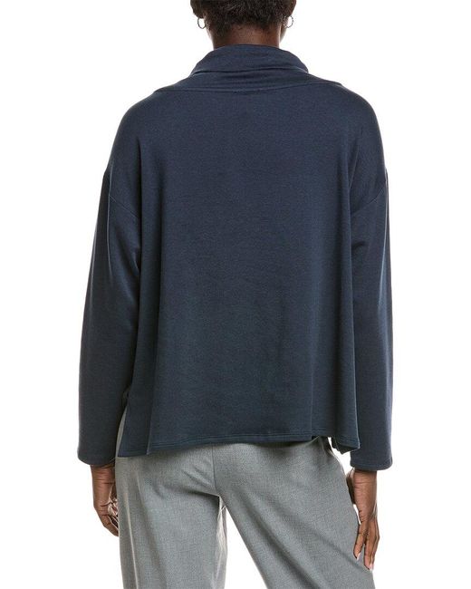 Eileen Fisher Blue Funnel Top