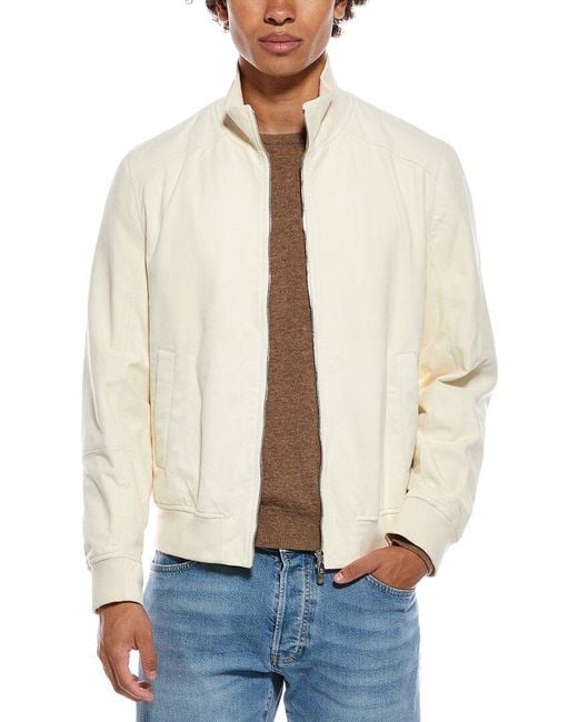 Brunello Cucinelli Natural Suede Jacket for men