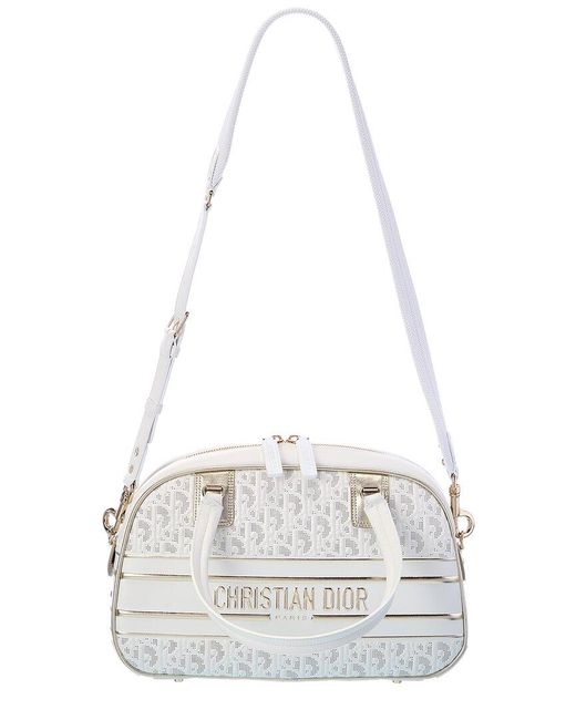 Christian Dior Perforated Oblique Medium Bobby Bag