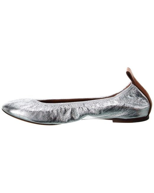 Lanvin Brown Leather Flat