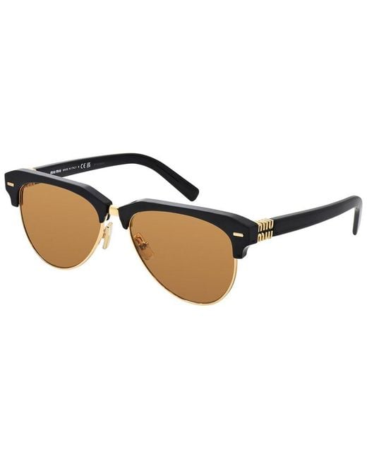 Miu Miu Black 57Mm Sunglasses