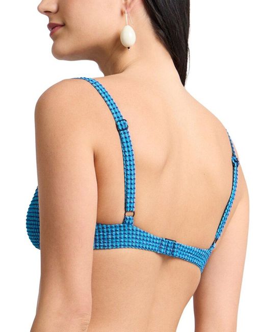 Onia Blue Marilyn Bikini Top