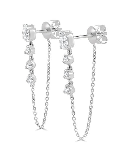Sabrina Designs White 14K 0.70 Ct. Tw. Diamond Dangle Earrings