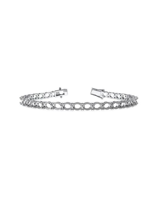 Lab Grown Diamonds White 14K 17.50 Ct. Tw. Lab-Grown Diamond Bracelet