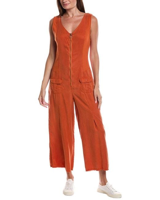 XCVI Red Linette Jumpsuit