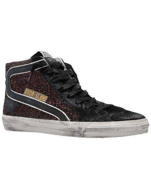 Golden Goose Deluxe Brand Black Slide Leather Sneaker
