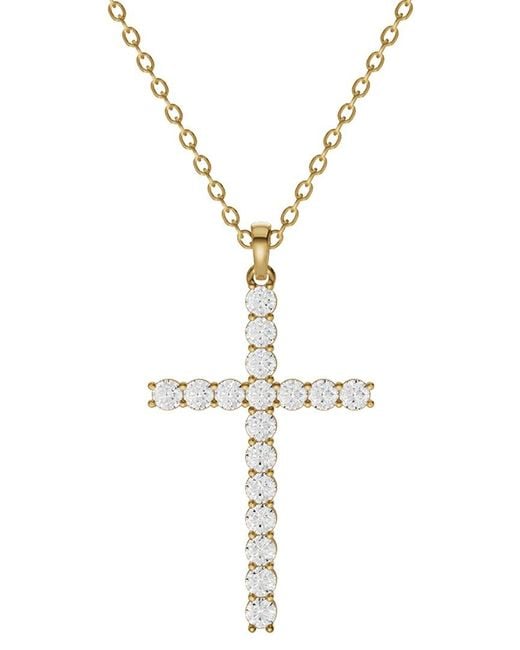 Lab Grown Diamonds Metallic 14K 2.50 Ct. Tw. Lab-Grown Diamond Necklace