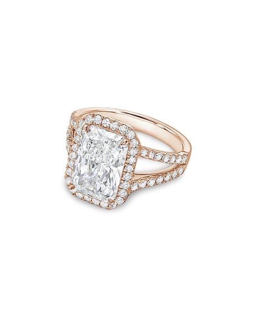 Diana M White Diana M. 18K Rose 9.50 Ct. Tw. Lab-Grown Diamond Ring