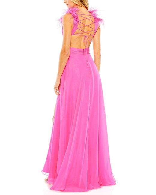 Mac Duggal Pink A-line Gown