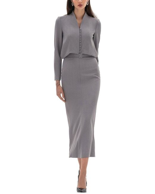 BGL Gray Midi Dress