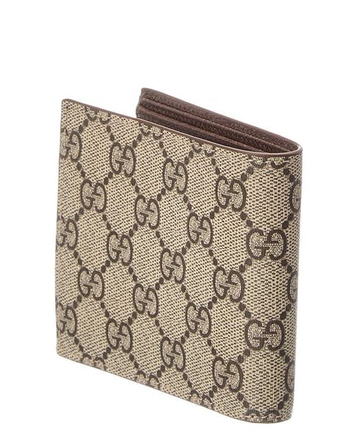 Gucci Brown Leather Bifold Wallet for men