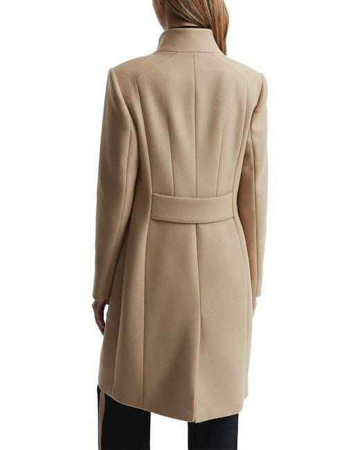 Reiss Natural Mia Wool-Blend Coat
