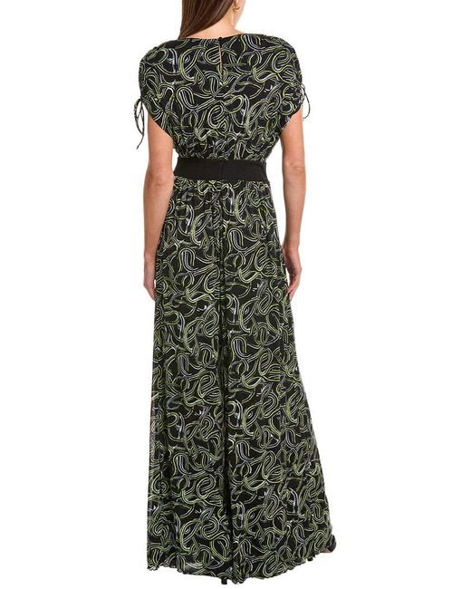Diane von Furstenberg Green Andra Jumpsuit