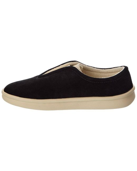 Brunch Black Elasti Suede Slipper