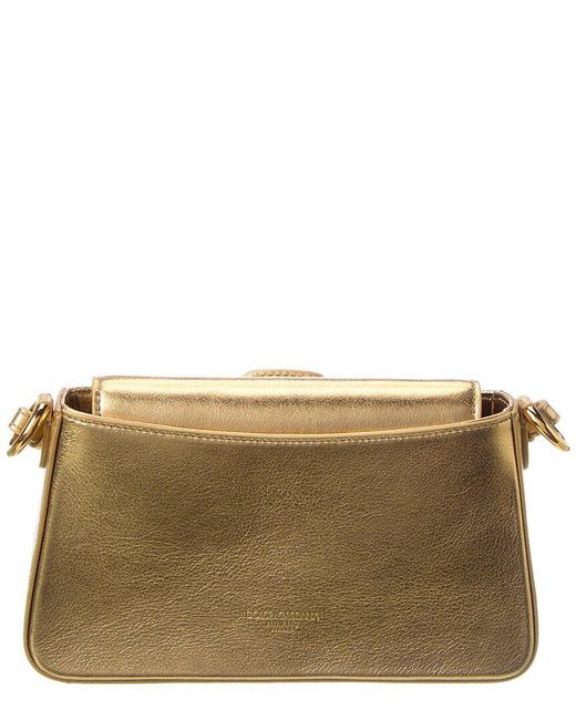 Dolce & Gabbana Natural Laminated Leather Phone Bag