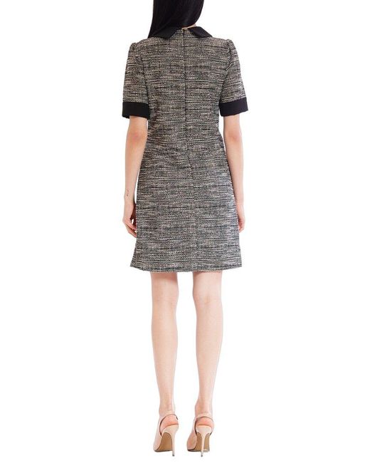 Julia Jordan Black Wool-Blend Mini Dress