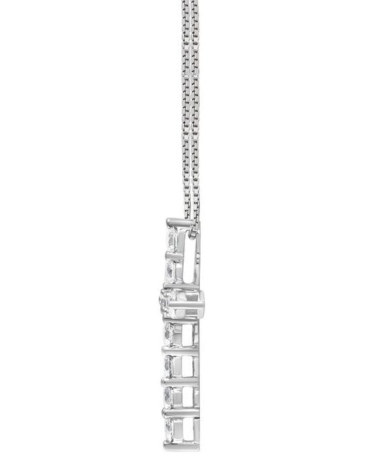 Lab Grown Diamonds Metallic 14K 1.00 Ct. Tw. Lab Grown Diamond Cross Pendant