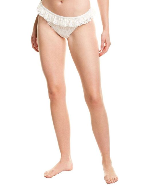 Kate Spade White Lace Classic Bikini Bottom