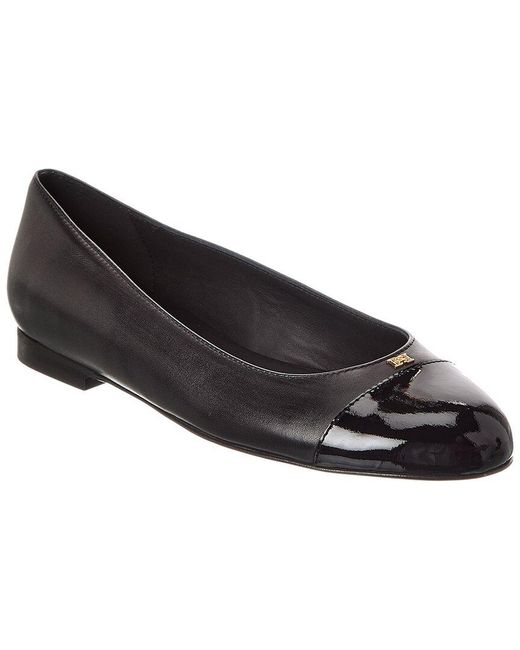 Bally Black Biely Leather Flat