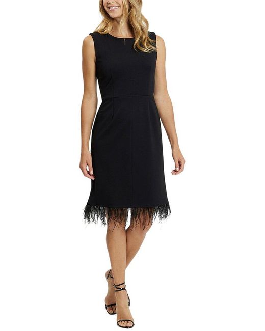 Jude Connally Black Riley Sheath Dress