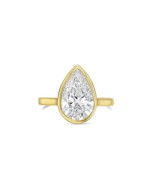 Diana M White Diana M. 14K 4.00 Ct. Tw. Lab-Grown Diamond Bezel Ring