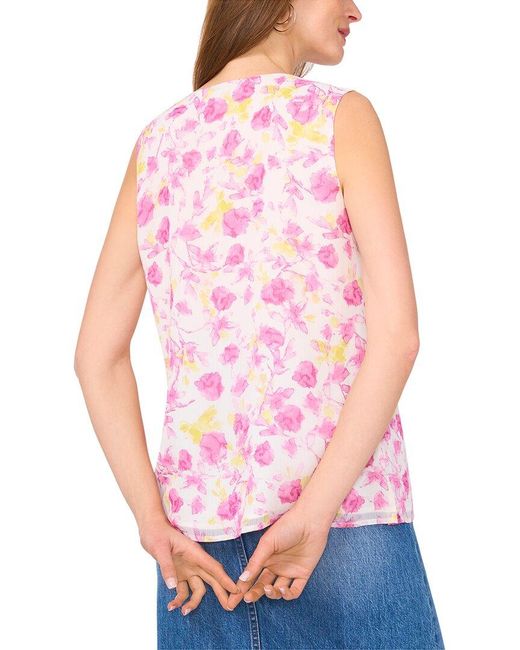 Vince Camuto Blue Ruffle Blouse