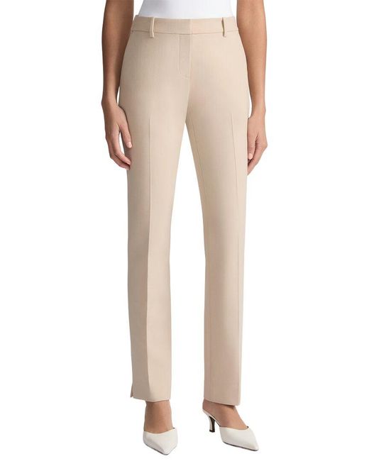 Lafayette 148 New York Natural Plus Manhattan Slim Cigarette Ankle Wool-Blend Pant