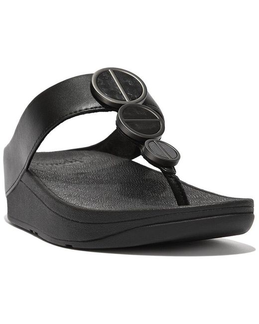 Fitflop Black Halo Toe Post Sandal