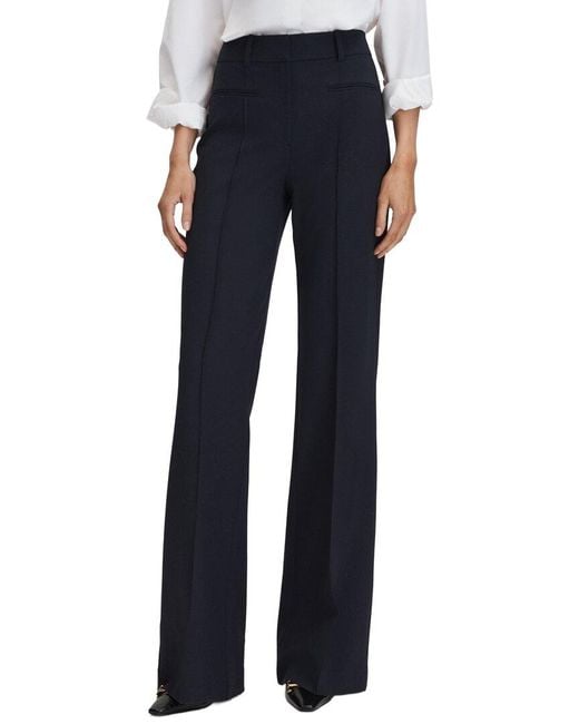 Reiss Blue Claude Flare Leg Trouser