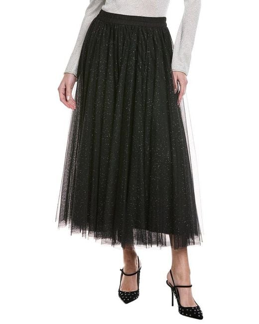 Joseph Ribkoff Black Mesh Skirt