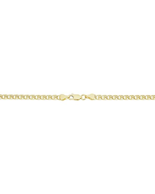 Italian Gold Metallic 14k Love Chain Necklace